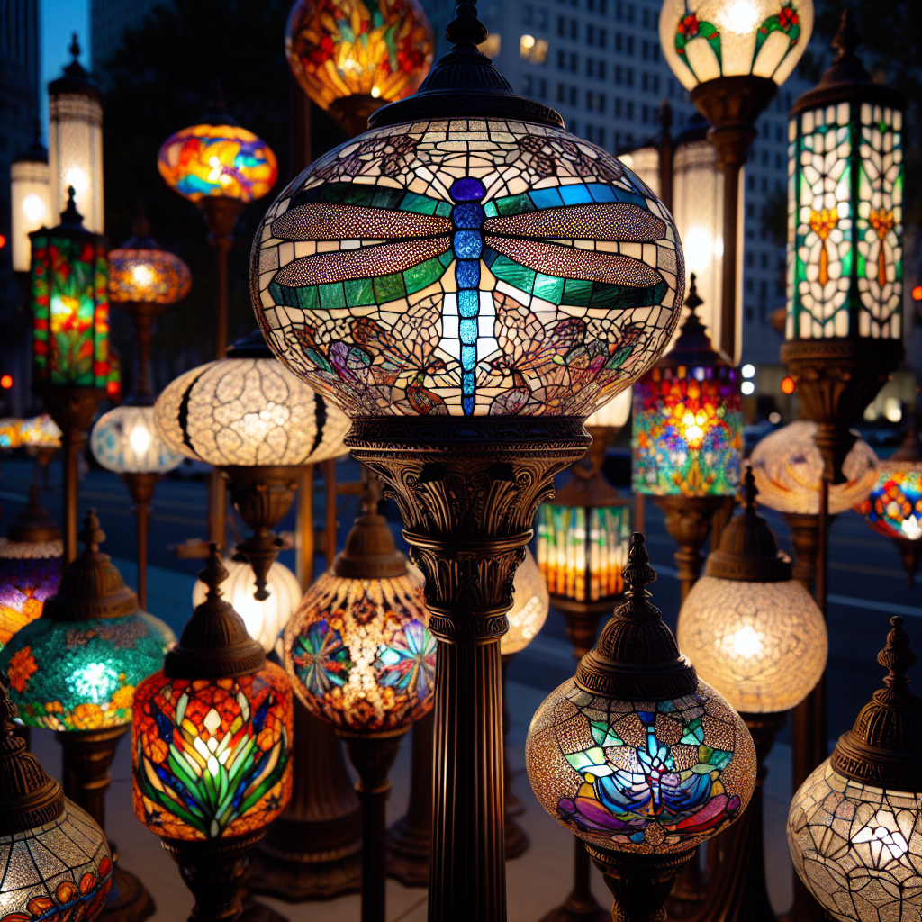 Lampadaires Tiffany