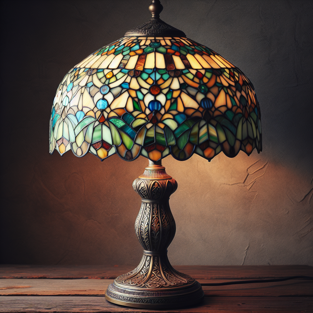 Antike gebrauchte Tiffany-Lampen