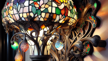 Lampes tiffany appliques tiffany