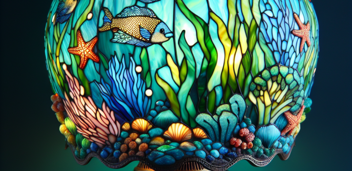 Lampes tiffany aquatique