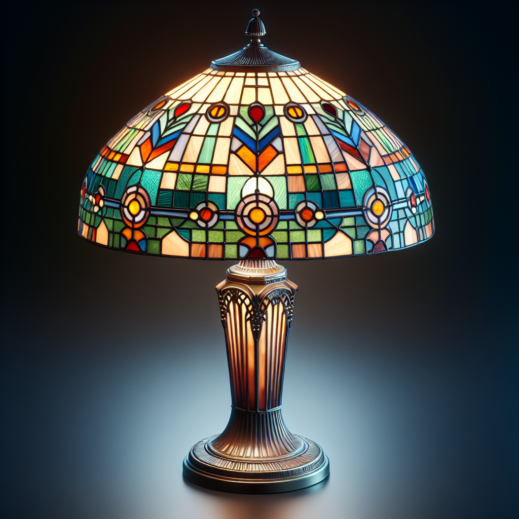 Lampe Tiffany art déco