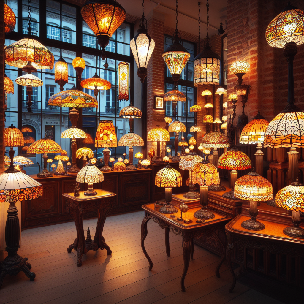 Lampes tiffany boutique sur lille
